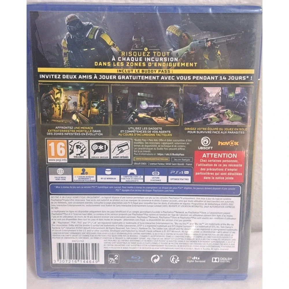 Tom Clancy's Rainbow Six Extraction PS4 Brand New Sealed Ubisoft Game